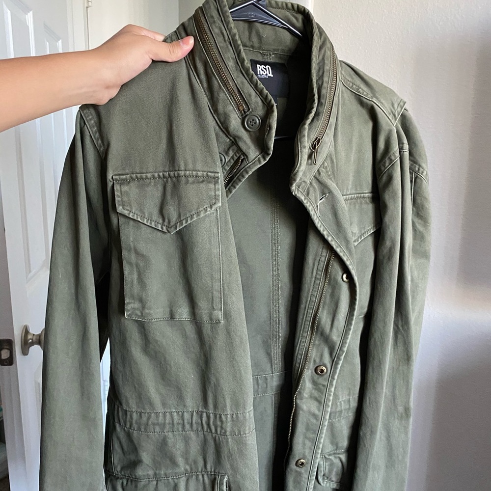 Green Army jacket